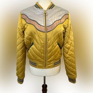 Hard to find, Classic Rock Couture, sunrise satin bomber. Sz S